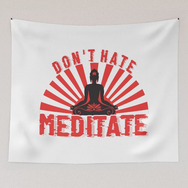 Item preview, Don't hate meditate vintage designed and sold by SidTastic .