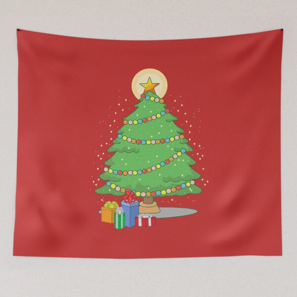 Item preview, Sparkly christmas tree decoration, lights and gifts, cute design, xmas, designed and sold by SGS-.