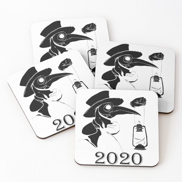 Item preview, Plague Doctor 2020, Christmas pin, Quarantine shirt, Pandemic Ornament, Holiday Ornament, Plague Dr, Covid Ornament designed and sold by GalleryArtField.