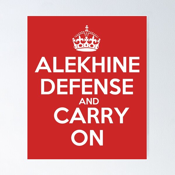 Chess Alekhine Defense Poster for Sale by hangingpawns