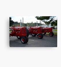 Red Tractors Canvas Print