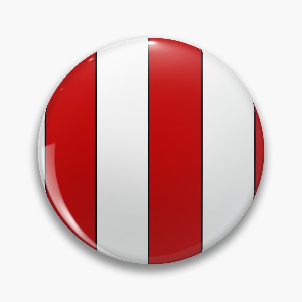 Item preview, Retro red & white striped team colours designed and sold by NiceEggThreads.