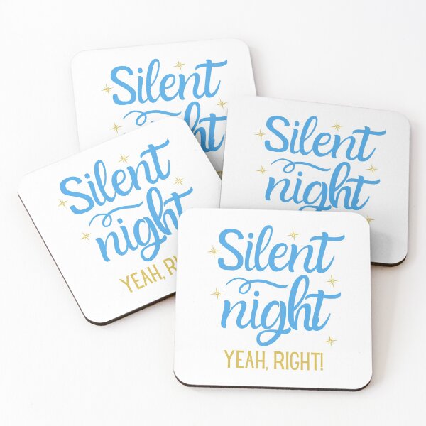 Item preview, Funny Christmas Silent Night Yeah Right Blue designed and sold by Web CreationsNL.