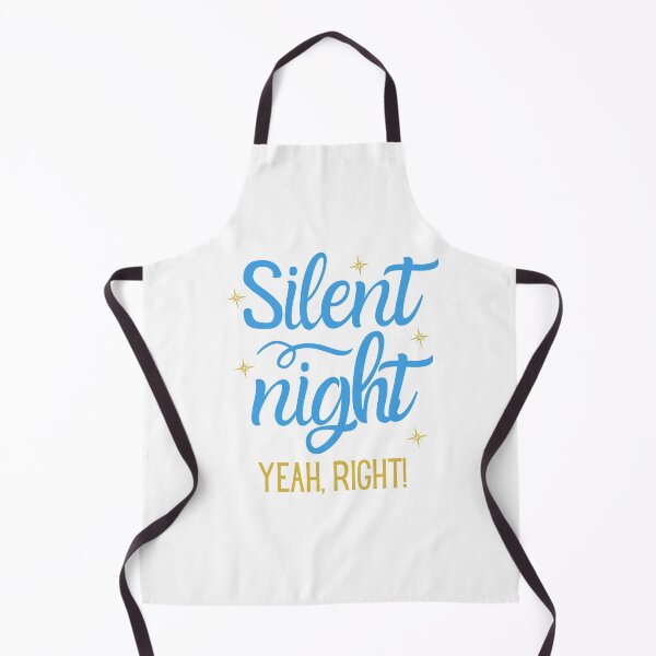 Item preview, Funny Christmas Silent Night Yeah Right Blue designed and sold by Web CreationsNL.
