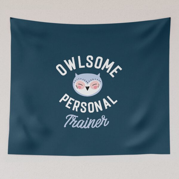 Item preview, Owlsome Personal Trainer Pun - Funny Gift Idea designed and sold by betternotes.