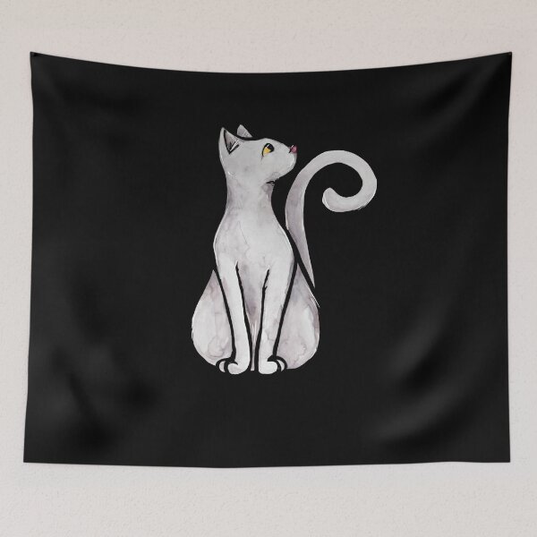 Artikelvorschau, White Cat entworfen und verkauft von FrictionMaxxing.