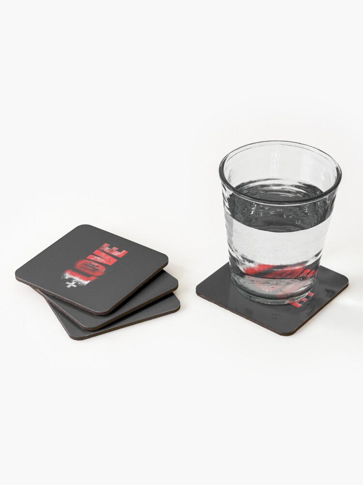 Alternate view of +1 LOVE scattered Coasters (Set of 4)