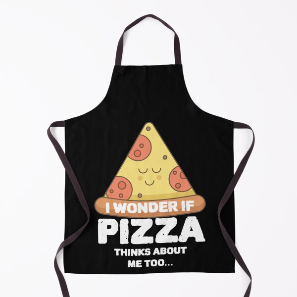 Item preview, Funny Pizza - I Wonder If Pizza Think About Me Too Joke designed and sold by jacks-tees.