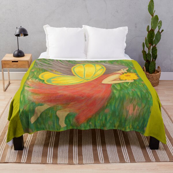 Item preview, Fairy in Flight with Wildflower designed and sold by Constance Lombardo.
