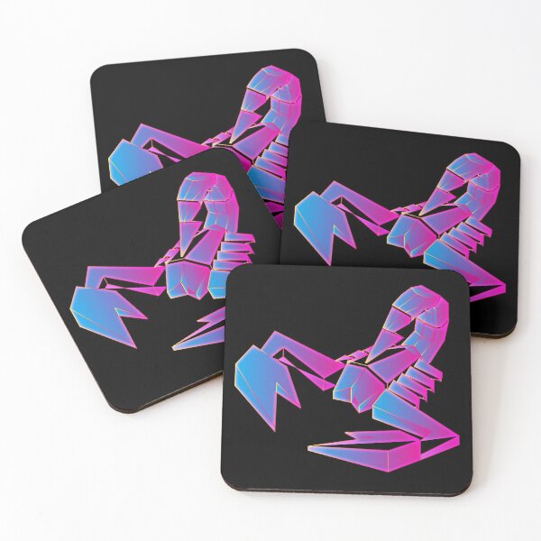 Item preview, 3D Abarth Scorpion - Vapor-wave ON dark designed and sold by abarthshop.