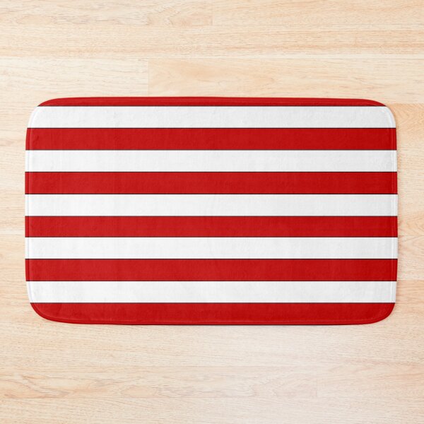 Item preview, Retro red & white hoops team colours designed and sold by NiceEggThreads.