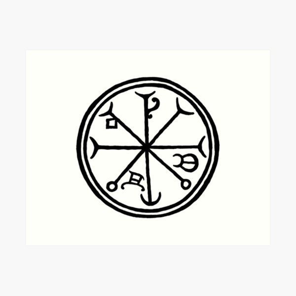 Master of Spirits talisman by Gemma Gary Art Print