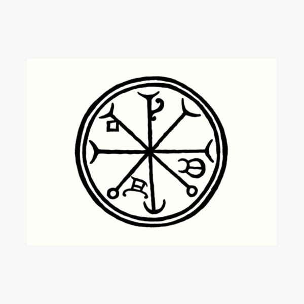 Master of Spirits talisman by Gemma Gary Art Print