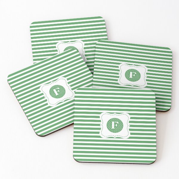 Item preview, Striped Letter F designed and sold by MonogramMonkey.