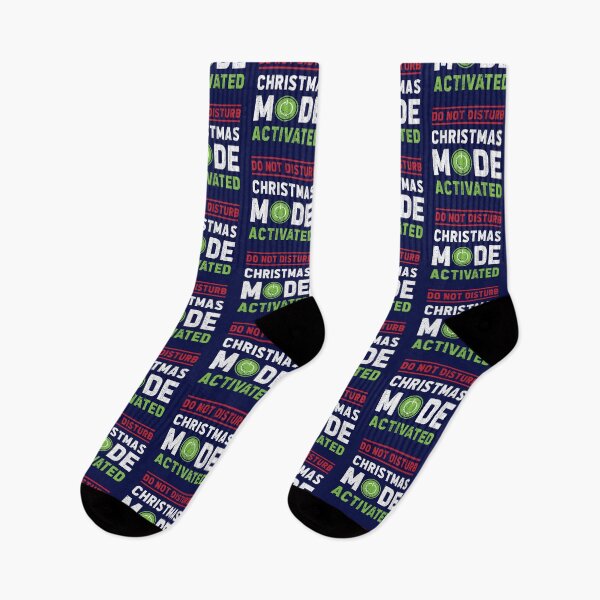 Item preview, CHRISTMAS MODE ACTIVATED (Funny Gamer slogan)- navy blue  designed and sold by HeraAndKosmos.