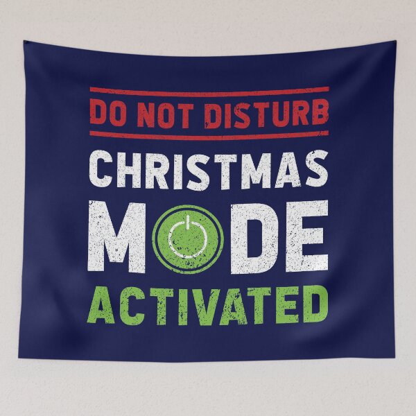 Item preview, CHRISTMAS MODE ACTIVATED (Funny Gamer slogan)- navy blue  designed and sold by HeraAndKosmos.