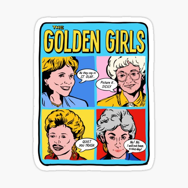The Golden Girls Sticker For Sale By Lesstalineart Redbubble 