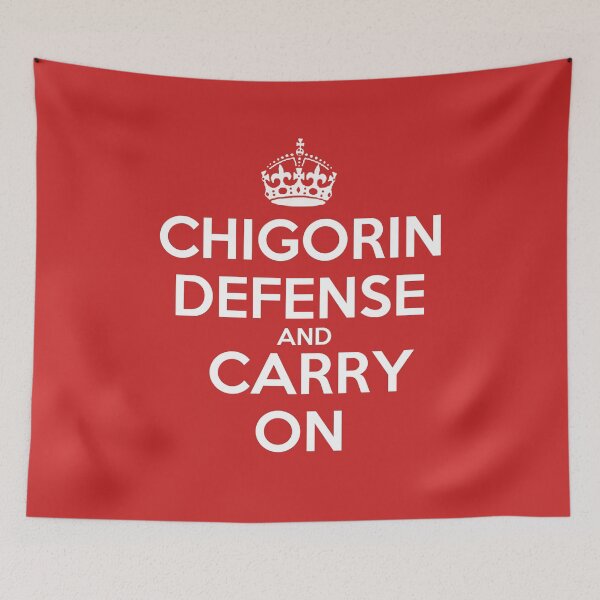 Item preview, Chigorin Defense and Carry On - Chess opening T-Shirt designed and sold by edygun.