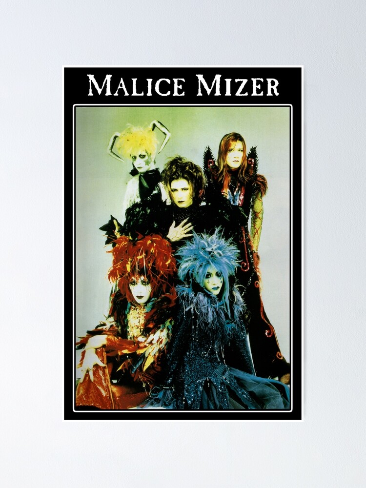 Malice Mizer Merveilles Era Band Picture Visual Kei J Rock Band With Gackt Mana Poster By Cantavanda Rose Redbubble