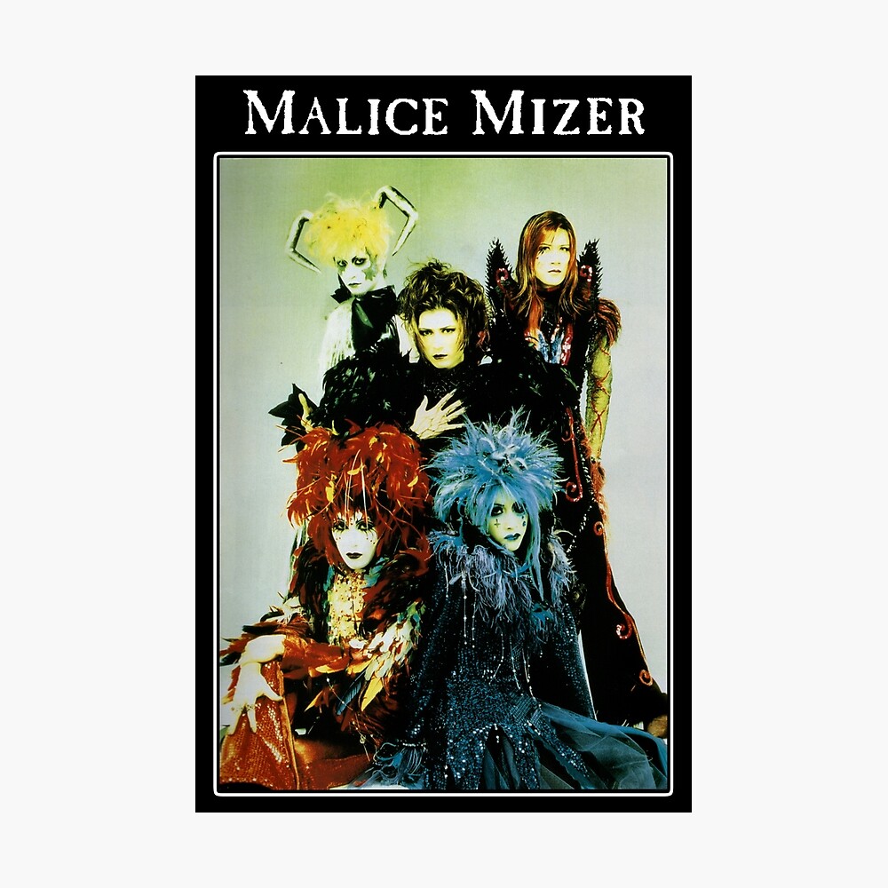 Malice Mizer Merveilles Era Band Picture Visual Kei J Rock Band With Gackt Mana Poster By Cantavanda Rose Redbubble