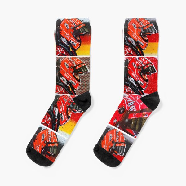 Michael Schumacher graffiti painting by DRAutoArt Socks