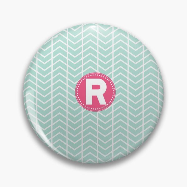 Item preview, Chevron Turquois R designed and sold by MonogramMonkey.