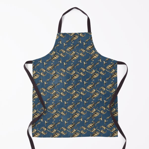 Item preview, An ornate damask peacock gold on dark blue design designed and sold by AnnieHochmann.