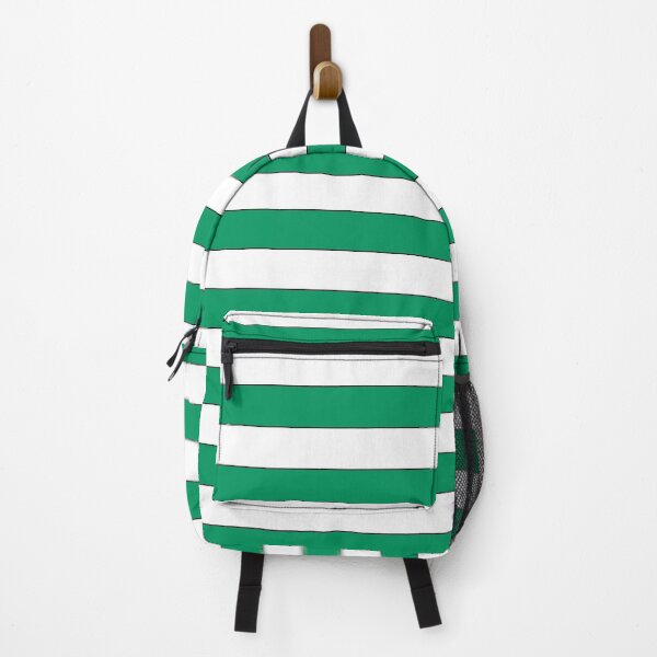 Item preview, Retro green & white hoops team colours designed and sold by NiceEggThreads.