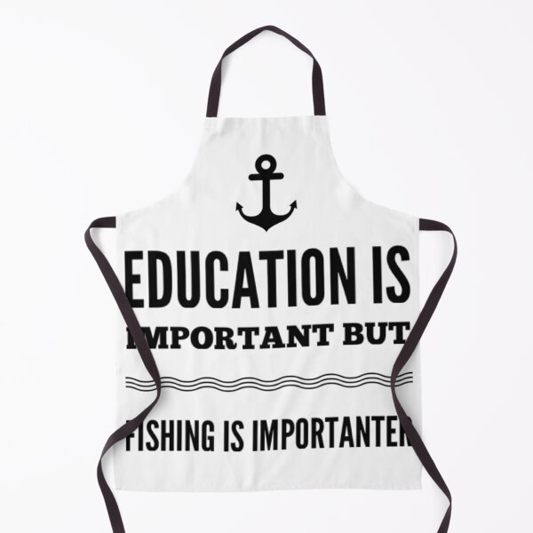 Item preview, Education is important but fishing is importanter anchor design designed and sold by QM Designing.
