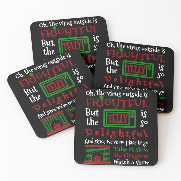 Item preview, Oh the Virus Outside is Frightful, But the Telly is so Delightful designed and sold by WeaveTrumpet.