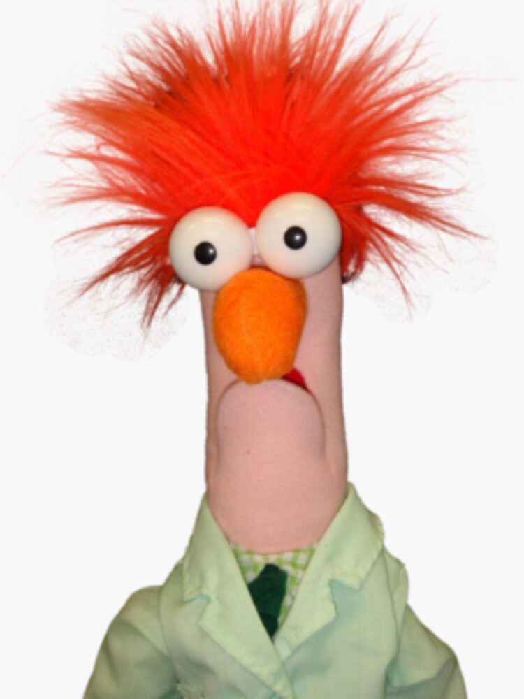 "BEST SELLER Beaker (Muppet) Merchandise" Sticker by newulmgaz