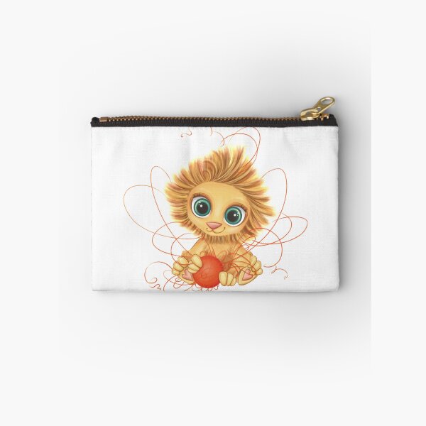 Item preview, Cute funny baby lion with a ball of yarn illustration designed and sold by Madmy.