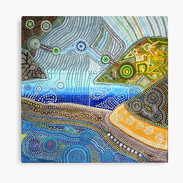 Land Mass with Distant Sea Canvas Print