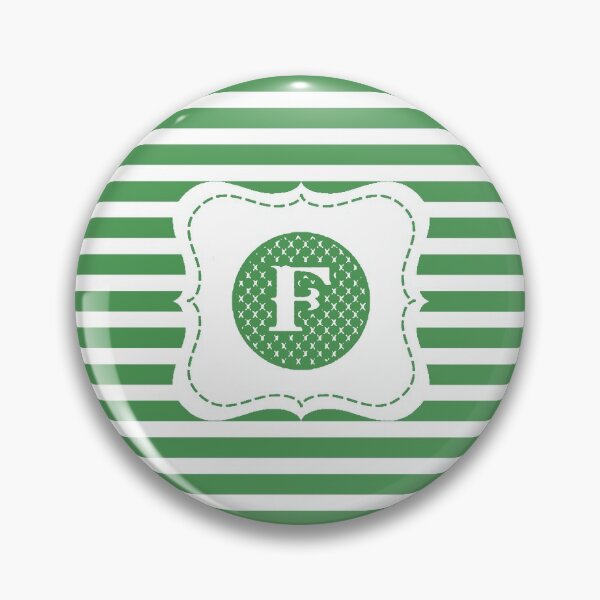 Item preview, Striped Letter F designed and sold by MonogramMonkey.