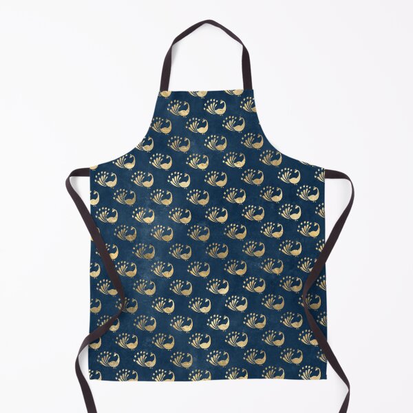Item preview, Copy of An ornate gold peacock on dark blue design designed and sold by AnnieHochmann.