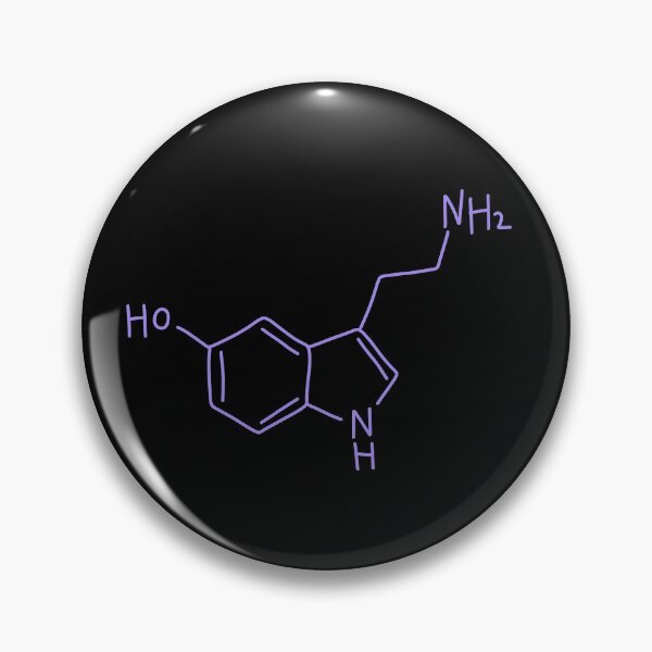 Item preview, Purple Serotonin Molecule Hand Drawn designed and sold by illhustration.