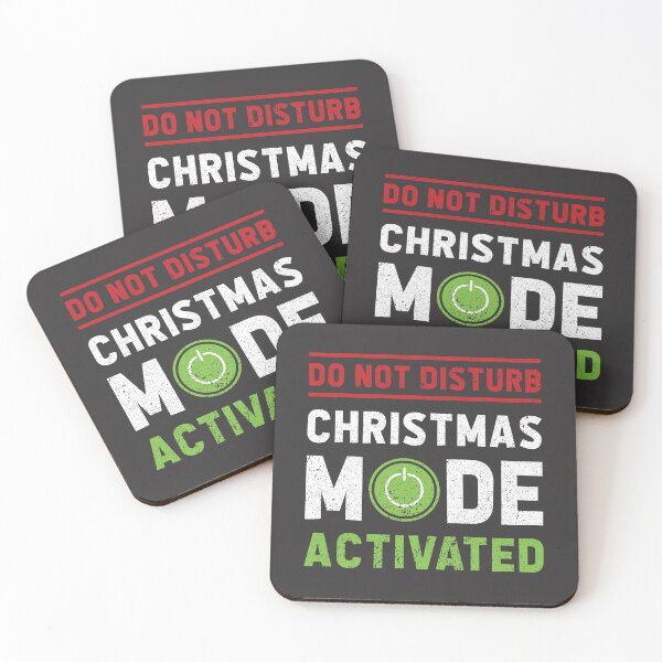 Item preview, CHRISTMAS MODE ACTIVATED (Funny Gamer slogan)- charcoal grey  designed and sold by HeraAndKosmos.