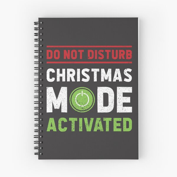 Item preview, CHRISTMAS MODE ACTIVATED (Funny Gamer slogan)- charcoal grey  designed and sold by HeraAndKosmos.