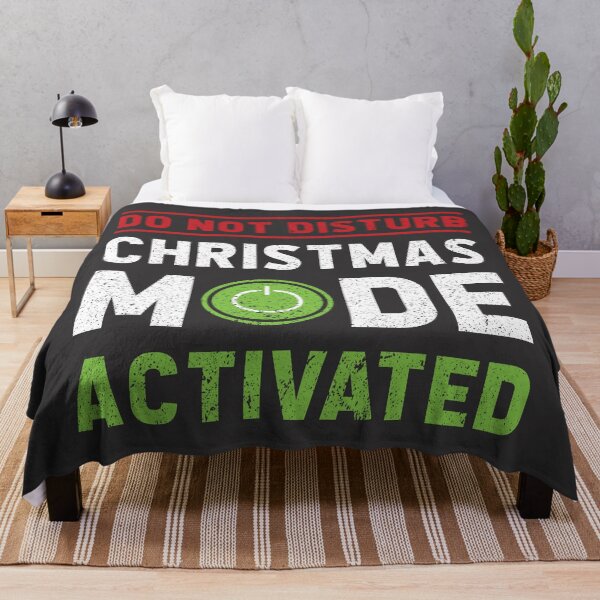 Item preview, CHRISTMAS MODE ACTIVATED (Funny Gamer slogan)- charcoal grey designed and sold by HeraAndKosmos.