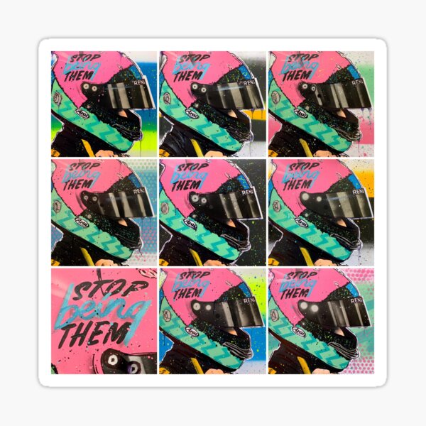 Daniel Ricciiardo graffiti painting by DRAutoArt Sticker