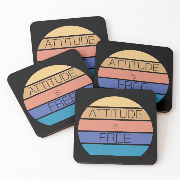 Item preview, Attitude is Free - Sunset Beach Colors - For men, for women designed and sold by LookFrog.
