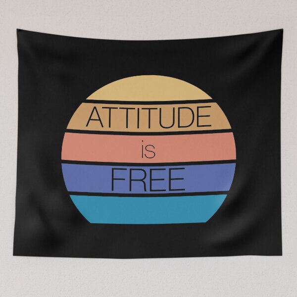 Item preview, Attitude is Free - Sunset Beach Colors - For men, for women designed and sold by LookFrog.