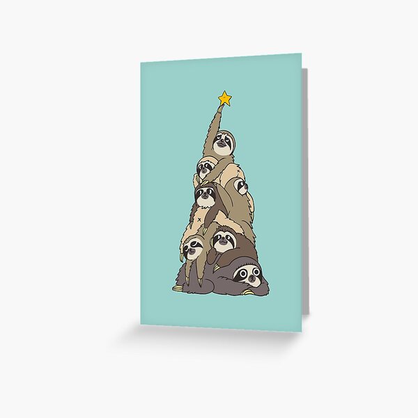 Item preview, Christmas Tree Sloths designed and sold by Huebucket.