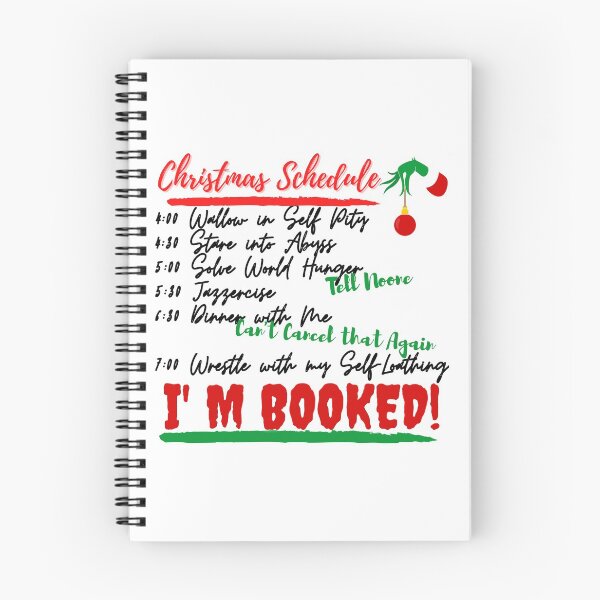 Item preview, Christmas Schedule designed and sold by Vibing-Right.