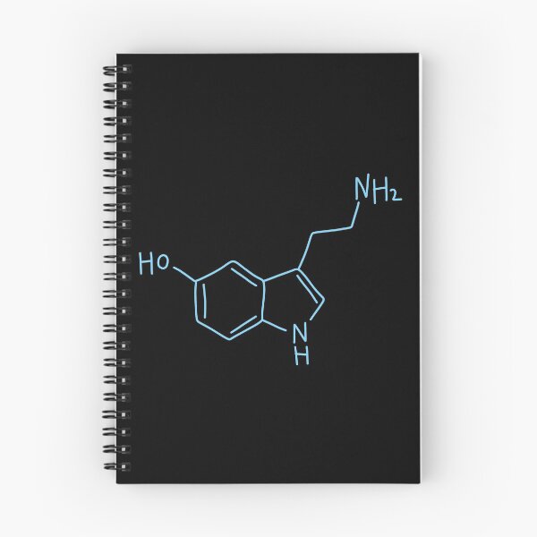Item preview, Blue Serotonin Molecule Hand Drawn designed and sold by illhustration.