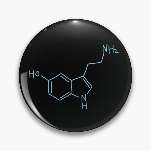Item preview, Blue Serotonin Molecule Hand Drawn designed and sold by illhustration.