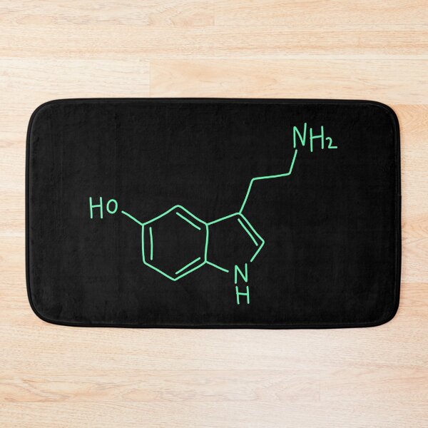 Item preview, Mint Green Serotonin Molecule Hand Drawn designed and sold by illhustration.