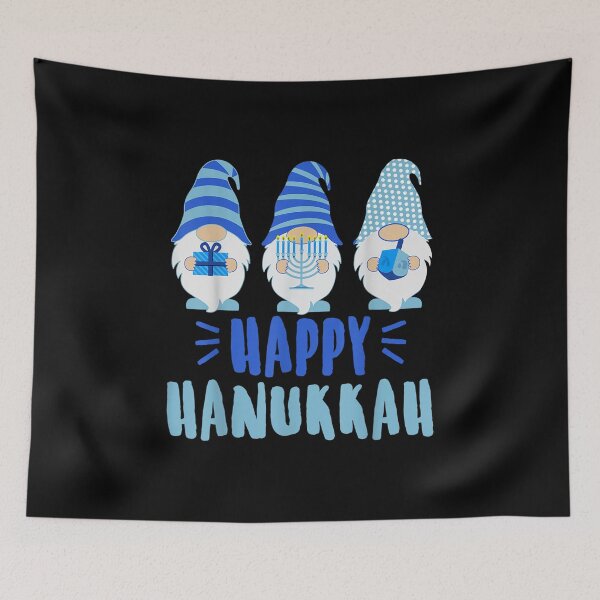 Artikelvorschau, Tu Happy Chanukka 2020 Gnom Menorah Dreidel entworfen und verkauft von Catherineheyman.