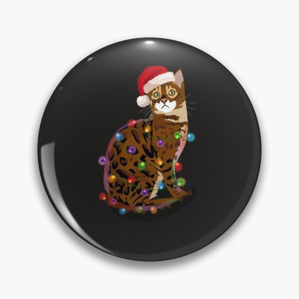 Item preview, Bengal Cat Christmas Lights Xmas Cat Lover Sweatshirt designed and sold by josephvinson689.