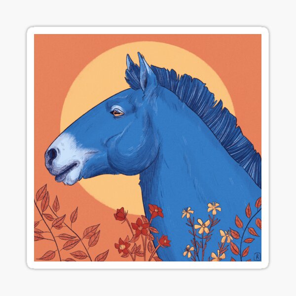 Aperçu de l'œuvre Cheval de Przewalski bleu créée et vendue par raffaellllllo.